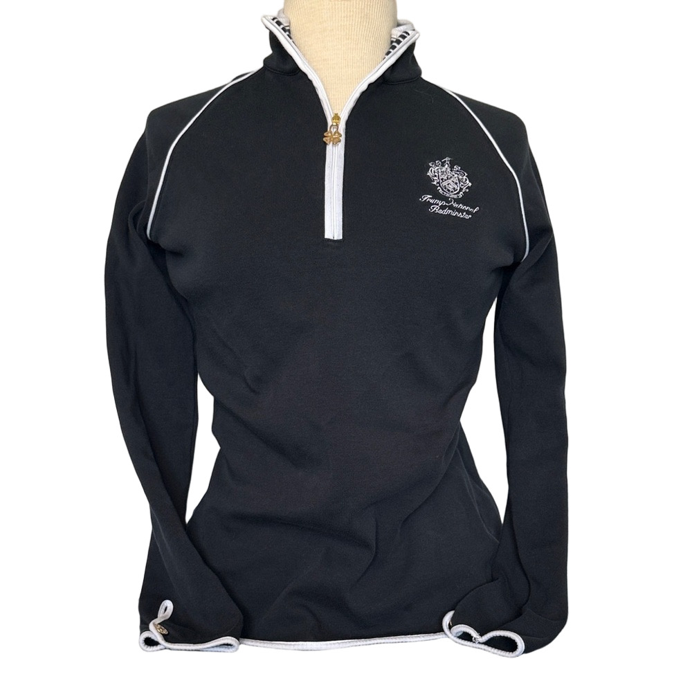 Clover by Bobby Jones Trump National Bedminster Half-Zip Pullover Large Black